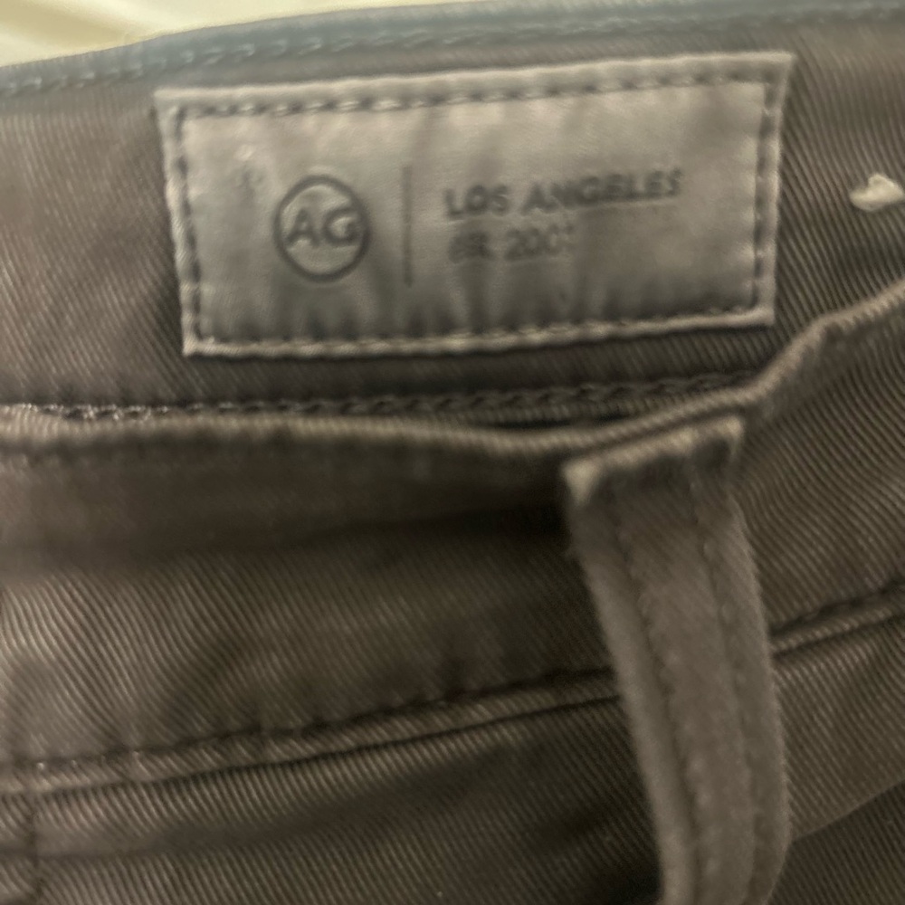 AG “Fiona” High-Rise Barrel Pants – Italian Fabric – Gray Size 25 - Picture 9 of 9